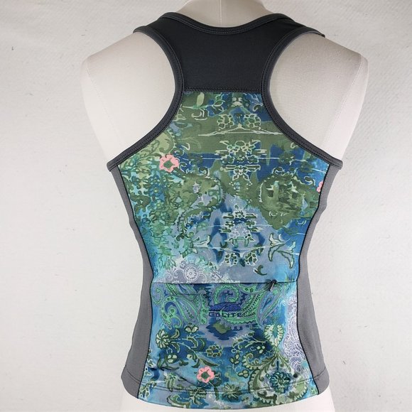 GoLite Built In Bra Workout Tank Gray Blue, Small - Picture 2 of 9